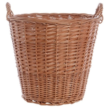 Stylish Wicker Basket Round Natural for Display Uses