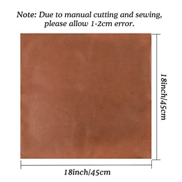 CDWERD Faux Leather Pillow Covers Set of 2 Modern Brown 18x18