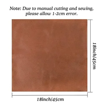 CDWERD Faux Leather Pillow Covers Set of 2 Modern Brown 18x18