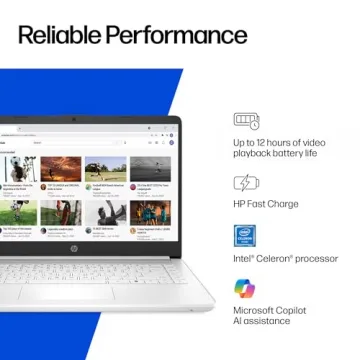 HP 14" Laptop: Thin, Light & Powerful for Students