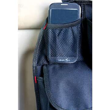 Yupbizauto Brand TB168 Car Auto Front or Back Seat Organizer Holder Multi-Pocket Travel Storage Bag Black Color