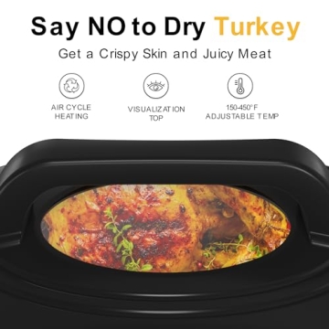 26 Quart Electric Roaster Oven with Self-Basting Lid