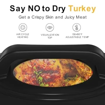 26 Quart Electric Roaster Oven with Self-Basting Lid