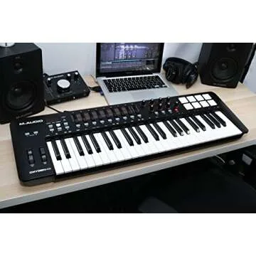 M Audio Oxygen 49 IV | 49 Key USB/MIDI Keyboard With 8 Trigger Pads & A Full Consignment of Production/Performance Ready Controls