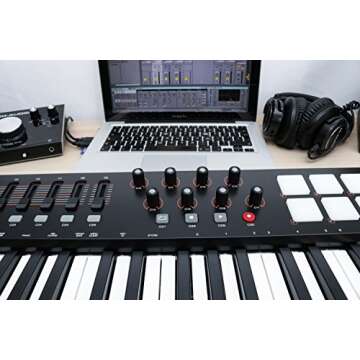 M Audio Oxygen 49 IV | 49 Key USB/MIDI Keyboard With 8 Trigger Pads & A Full Consignment of Production/Performance Ready Controls