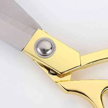 SUNLAND Professional Stainless Steel Heavy Duty Tailor Scissors Gold