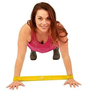 Fit Simplify 10 Inch Resistance Loop Exercise Bands, Set of 5, Assorted Colors