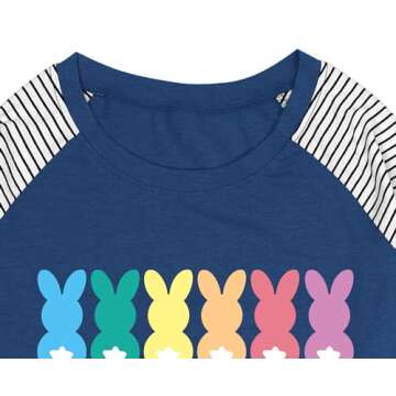 Womens Easter Shirt Plus Size Bunny Rabbit Graphic Tees Happy Easter Bunny Tops Funny Spring Shirts