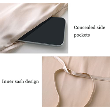 Elegant PRODESIGN Satin Kimono Robe for Weddings and Spa