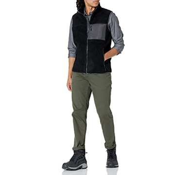 Goodthreads Men's Sherpa Fleece Vest, Black, XX-Large
