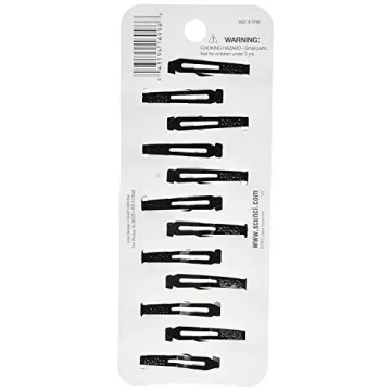 Scunci Countour Snap Hair Clips - 12 Count (4-Pack)