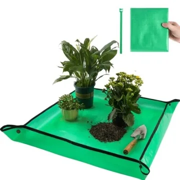 Onlysuki Repotting Mat for Indoor Plant Transplanting Control Mess, 26.8"X26.8" Waterproof Succulent...
