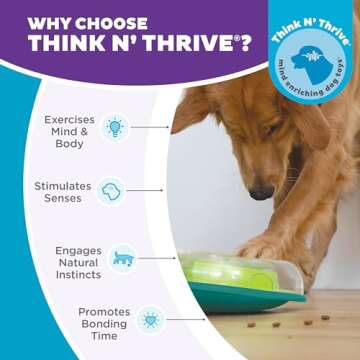 Outward Hound Nina Ottosson Wobble Bowl Dog Game -Interactive Slow Feeder Bowl Dog Game