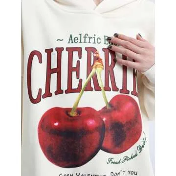 Unisex Aelfric Eden Cherry Graphic Hoodie for Streetwear