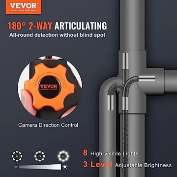 VEVOR Articulating Borescope Camera with HD Display