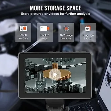 VEVOR Articulating Borescope Camera with HD Display