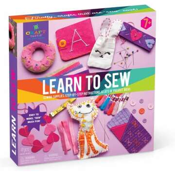 Learn to Sew Kit - 7 Fun Projects for Ages 7+