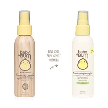 Baby Bum Conditioning Detangler Spray | Leave-In Conditioner Treatment with Soothing Coconut Oil| Natural Fragrance | Gluten Free and Vegan | 4 FL OZ