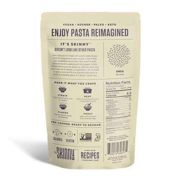 It’s Skinny Orzo – Gluten-Free Low Carb Pasta, Ready in 2 Minutes