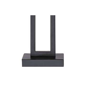 360 Lighting Aston Modern Industrial Table Lamps 26" High Set of 2 Rich Black Open Rectangular Metal Base Off-White Fabric Shade for Living Room Bedroom House Bedside Nightstand Home Office