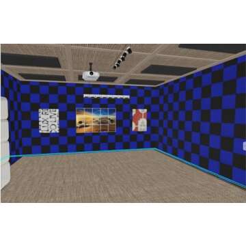 48 Pack 12 "X 12 "X1" Acoustic Panels Studio Soundproofing Foam Wedge Tiles, (24BLUE+24BLACK)