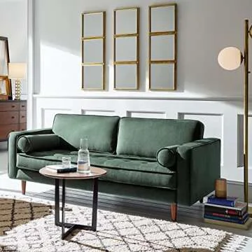 Amazon Brand – Rivet 3x3 Tile Mirror Decor, 36 Inch Height, Gold Finish