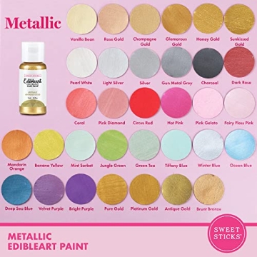 SWEET STICKS Edible Art Decorative Cake Paint in Antique Gold