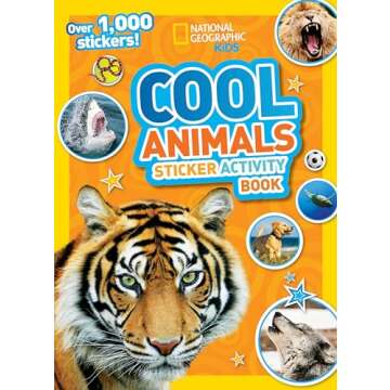 National Geographic Kids Cool Animals Sticker Activity Book: Over 1,000 stickers for Fun Learning!