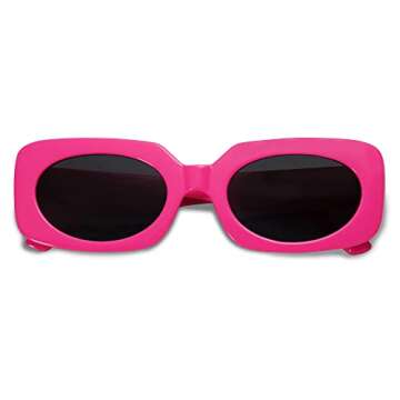 VANLINKER Rectangle Sunglasses - Retro Chic UV400 Protection