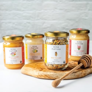 Bona Furtuna Bee Pollen & Raw Honey Gift Set - 4 Pack