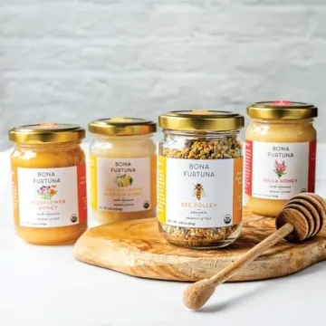 Bona Furtuna Bee Pollen & Raw Honey Gift Set - 4 Pack