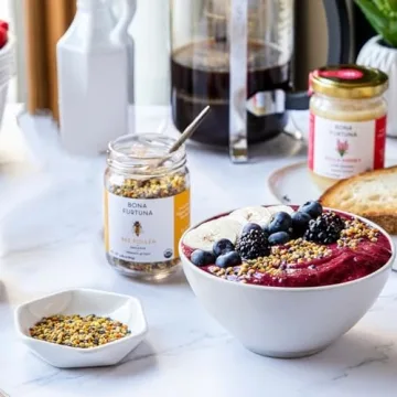 Bona Furtuna Bee Pollen & Raw Honey Gift Set - 4 Pack