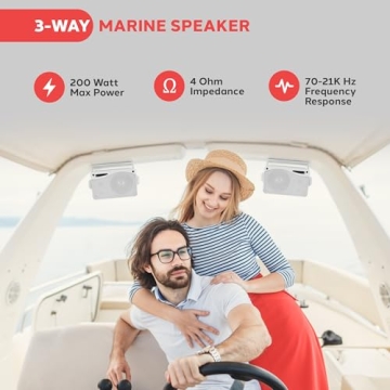 Pyle Weatherproof 3-Way Outdoor Speakers - 200W