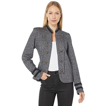 Tommy Hilfiger Band Jacket Marled Black Multi SM (US 4-6)