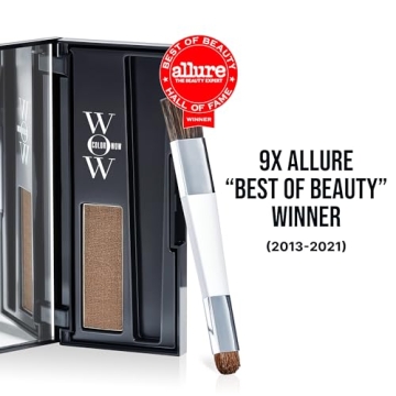 COLOR WOW Root Cover Up, Light Brown – Instant Grey Coverage and Temporary Touch-Up, Water and Sweat Resistant, No mess Award-Winning Formula