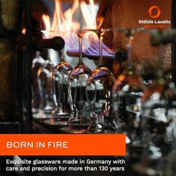 Stölzle Lausitz Stemless White Wine Glasses Set of 4 (Power). Dishwasher Safe Crystal Stemless Wine Glasses (12.75Floz). Durable Stemless Wine Glasses