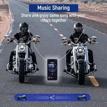 LEXIN B4FM Bluetooth Intercom for 10 Riders