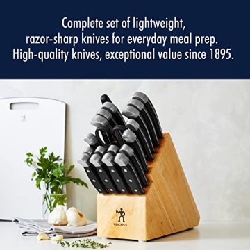 HENCKELS 20-Piece Knife Set for Culinary Excellence