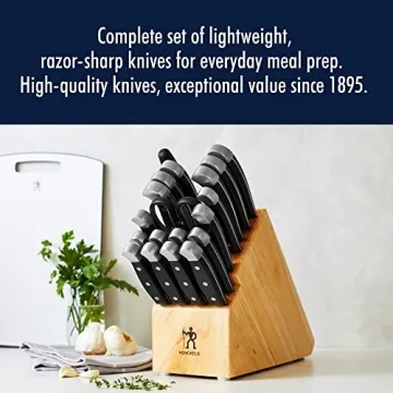 HENCKELS 20-Piece Knife Set for Culinary Excellence
