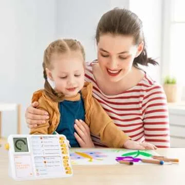 Visual Timer for Kids with Planning Board, ADHD Timer for Kids, Daily Chore Board-Checklist for Autism, Increase Self-Regulation, Silence Timer for Home