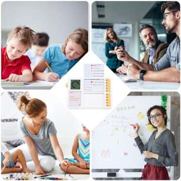 Visual Timer for Kids with Planning Board, ADHD Timer for Kids, Daily Chore Board-Checklist for Autism, Increase Self-Regulation, Silence Timer for Home