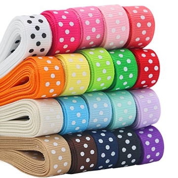 Bright and Durable Grosgrain Ribbons for Crafting 40 Yards