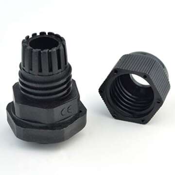 mifengda 35 Packs Cable Glands, Cable Connectors Plastic Nylon Cable Gland Wire Protectors Cable Gland Joints Waterproof Adjustable PG7, PG9, PG11, PG13.5, PG16
