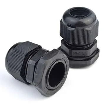 mifengda 35 Packs Cable Glands, Cable Connectors Plastic Nylon Cable Gland Wire Protectors Cable Gland Joints Waterproof Adjustable PG7, PG9, PG11, PG13.5, PG16