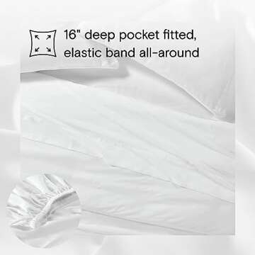 Sijo AiryWeight Tencel Sheet Set, 100% Lyocell Derived from Eucalyptus, Buttery Soft, Architectural Digest 2022 Best Cooling Sheets Winner - 3pc - 2 Pillowcases 1 Fitted (Snow, Queen)