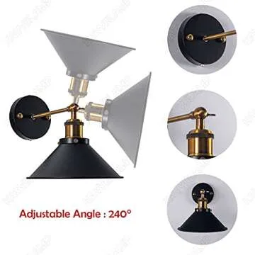 KAYYELAMP Wireless Vintage Wall Sconce - Remote Control & Stylish