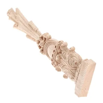 MUXSAM Elegant Wood Carved Onlays for DIY Decor