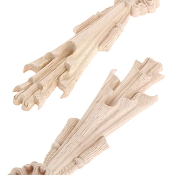 MUXSAM Elegant Wood Carved Onlays for DIY Decor