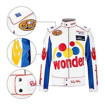 Ricky Bobby Racing Costume Jacket for Men and Women