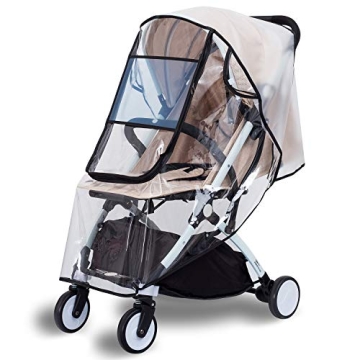 Bemece Stroller Rain Cover Universal Stroller Accessory Baby Travel Weather Shield Windproof and Wat...
